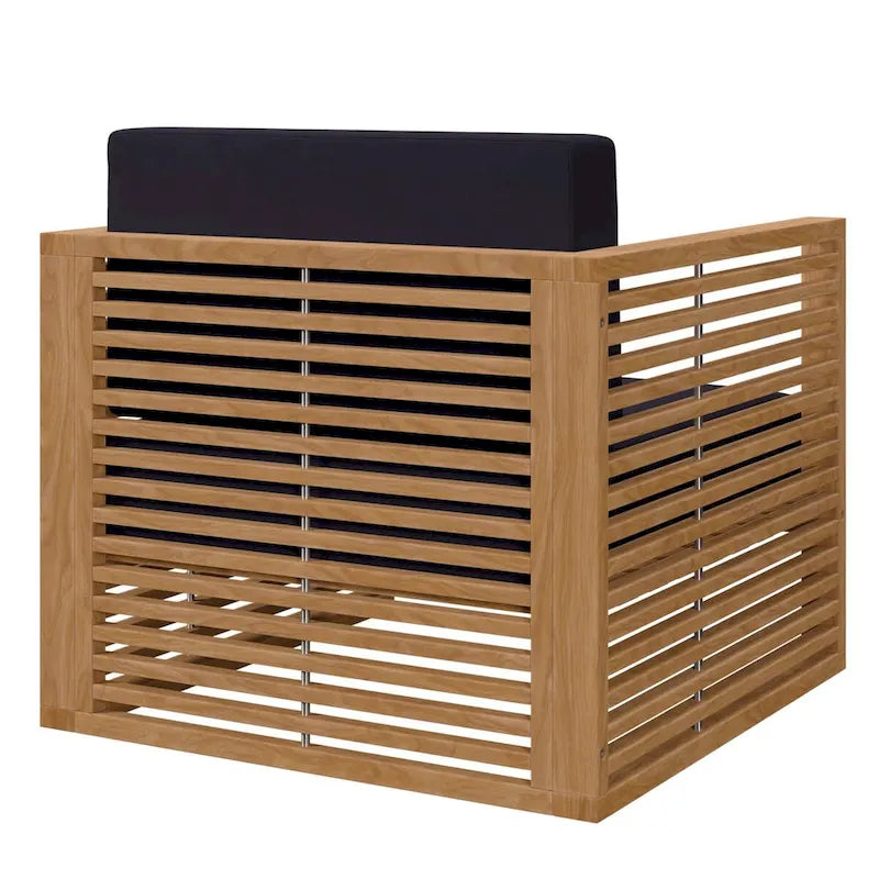 Ensemble de patio extérieur en teck 3 pièces Carlsbad