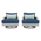 Ensemble de 7 fauteuils de jardin pivotants Portofino Comfort en tissu Sunbrella