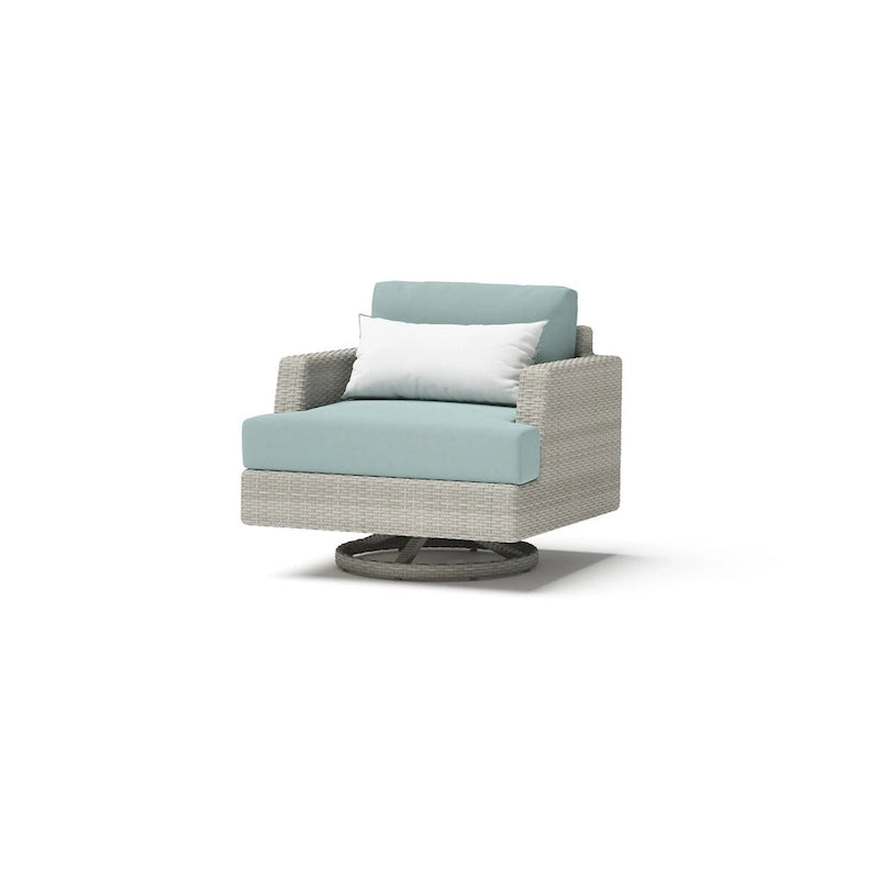 Ensemble de 7 fauteuils de jardin pivotants Portofino Comfort en tissu Sunbrella