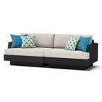 Salon de jardin d'extérieur 8 pièces avec brasero et fauteuils pivotants Portofino Comfort Sunbrella