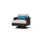 Salon de jardin d'extérieur 8 pièces avec brasero et fauteuils pivotants Portofino Comfort Sunbrella