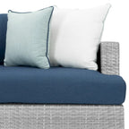 Salon de jardin d'extérieur 8 pièces avec brasero et fauteuils pivotants Portofino Comfort Sunbrella