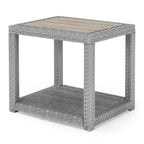 Salon de jardin d'extérieur 8 pièces avec brasero et fauteuils pivotants Portofino Comfort Sunbrella