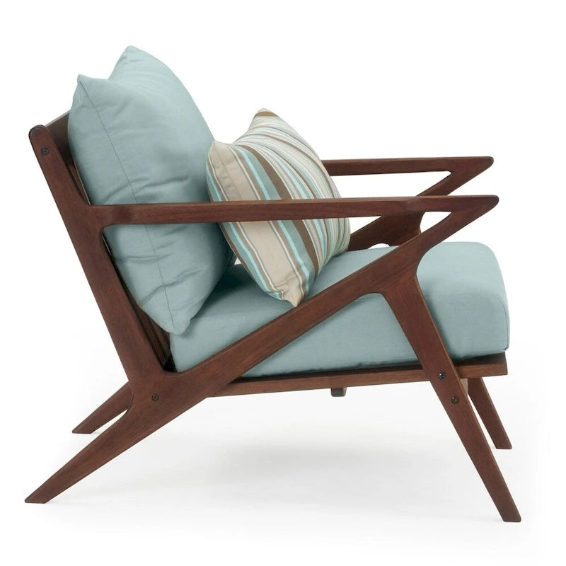 Ensemble de sièges de patio extérieur 5 pièces Vaughn Sunsharp – Bleu Bliss