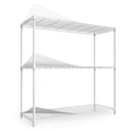 Étagère métallique à 3 niveaux, 476 kg, certifiée NSF, hauteur réglable, pour garage, étagère métallique robuste.