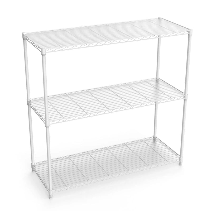 Étagère métallique à 3 niveaux, 476 kg, certifiée NSF, hauteur réglable, pour garage, étagère métallique robuste.