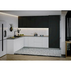 Collection Cuisine Harmonie, coloris noir, dimensions 244x305 cm (126x96 pouces)