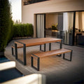Table à manger d'extérieur 3 pièces
