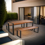 Table à manger d'extérieur 3 pièces