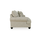 Fauteuil surdimensionné Asen de 51 po de large, 1 coussin, accoudoirs roulés, polyester beige