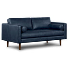 Canapé d'appartement Poly & Bark Napa 72 - Cuir véritable italien pleine fleur