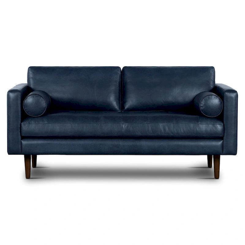 Canapé d'appartement Poly & Bark Napa 72 - Cuir véritable italien pleine fleur