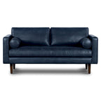 Canapé d'appartement Poly & Bark Napa 72 - Cuir véritable italien pleine fleur