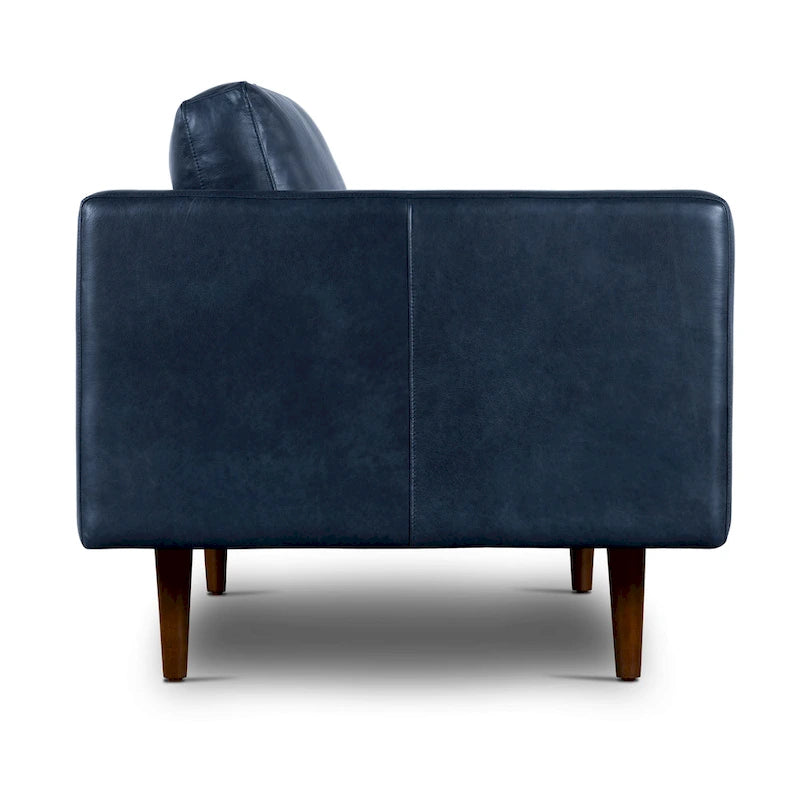 Canapé d'appartement Poly & Bark Napa 72 - Cuir véritable italien pleine fleur
