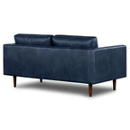 Canapé d'appartement Poly & Bark Napa 72 - Cuir véritable italien pleine fleur