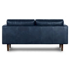 Canapé d'appartement Poly & Bark Napa 72 - Cuir véritable italien pleine fleur