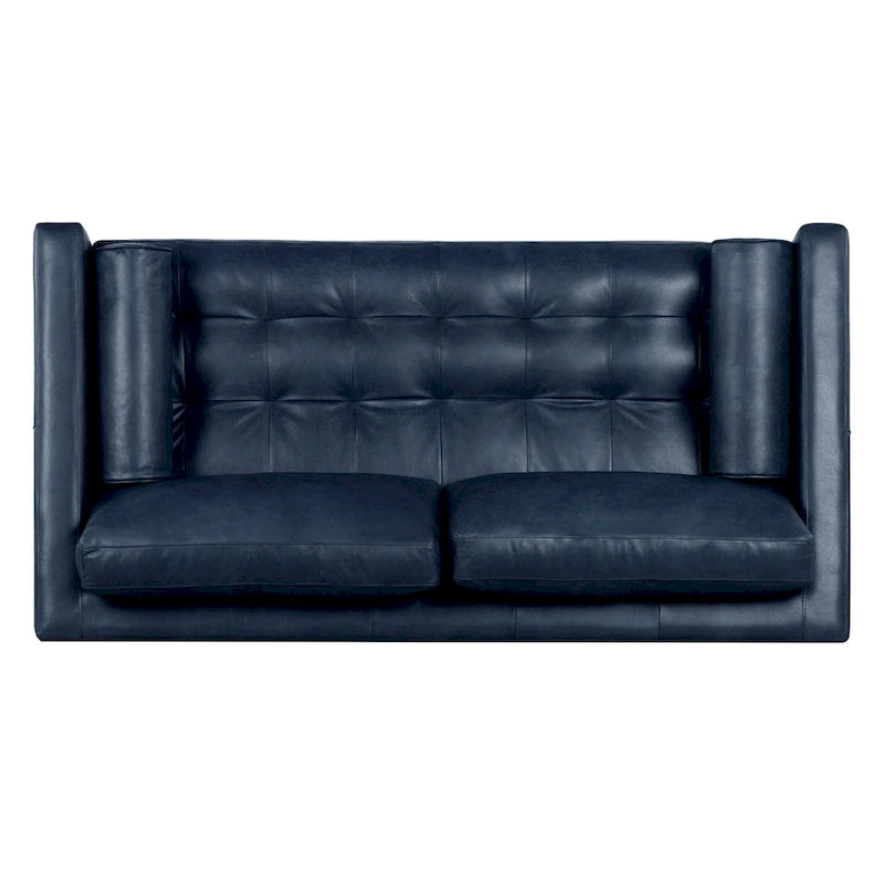 Canapé d'appartement Poly & Bark Napa 72 - Cuir véritable italien pleine fleur