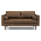 Canapé d'appartement Poly & Bark Napa 72 - Cuir véritable italien pleine fleur