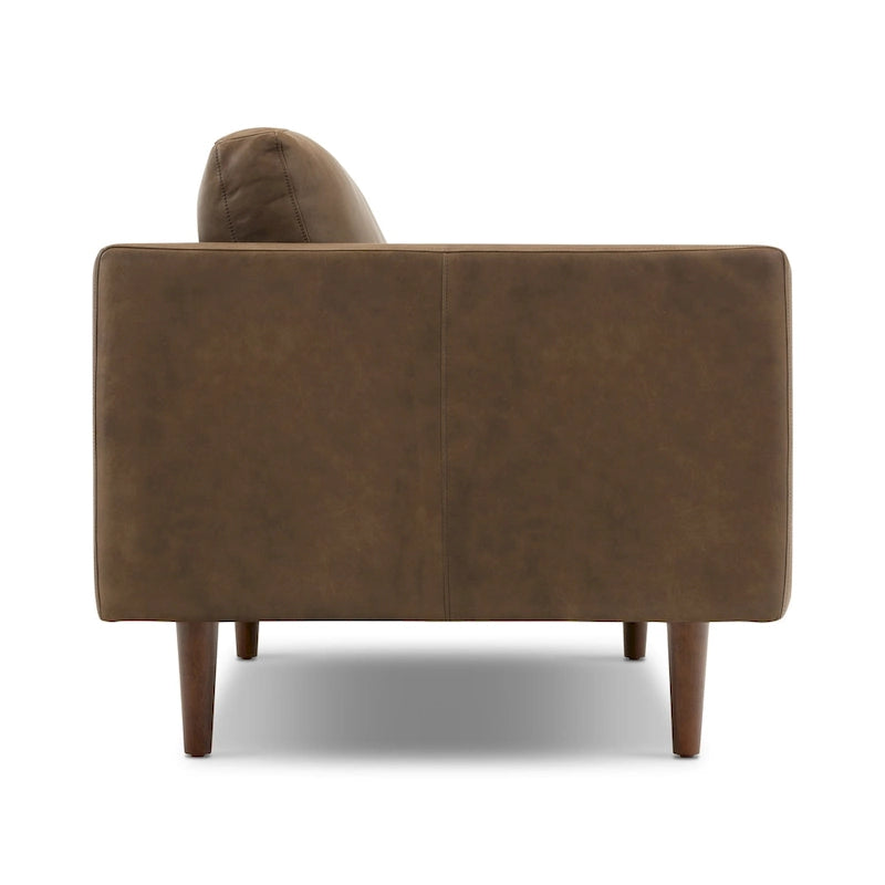 Canapé d'appartement Poly & Bark Napa 72 - Cuir véritable italien pleine fleur