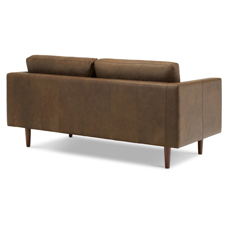Canapé d'appartement Poly & Bark Napa 72 - Cuir véritable italien pleine fleur
