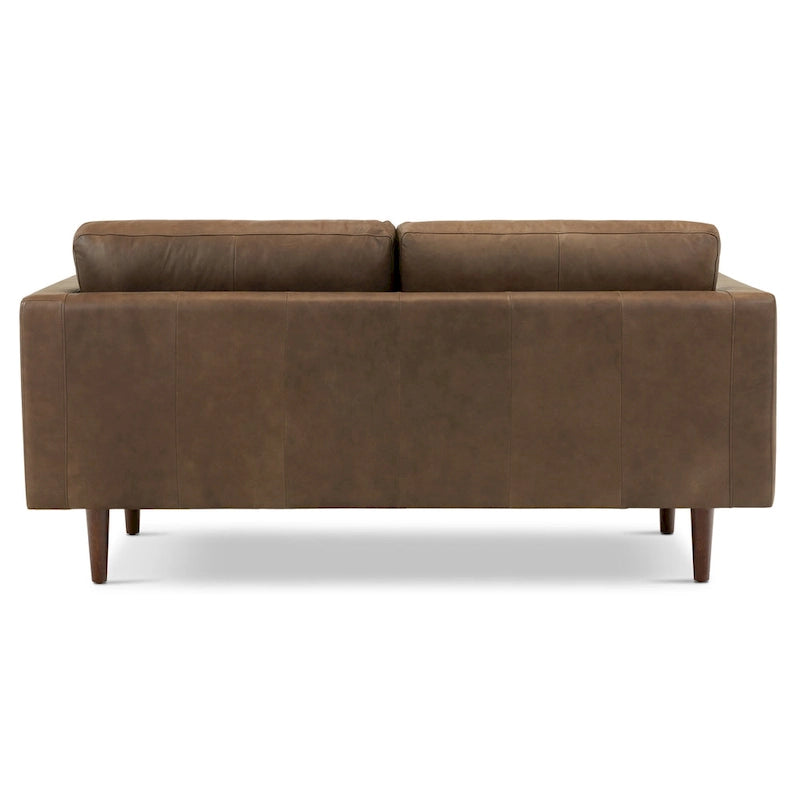 Canapé d'appartement Poly & Bark Napa 72 - Cuir véritable italien pleine fleur