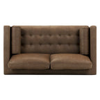 Canapé d'appartement Poly & Bark Napa 72 - Cuir véritable italien pleine fleur