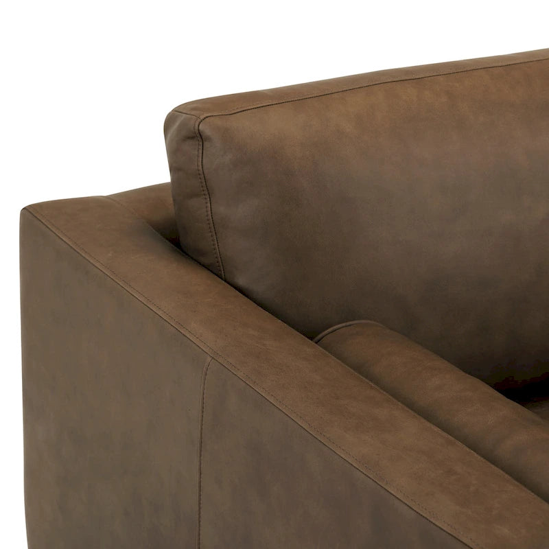 Canapé d'appartement Poly & Bark Napa 72 - Cuir véritable italien pleine fleur