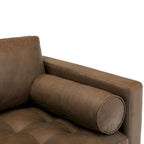 Canapé d'appartement Poly & Bark Napa 72 - Cuir véritable italien pleine fleur