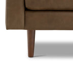 Canapé d'appartement Poly & Bark Napa 72 - Cuir véritable italien pleine fleur