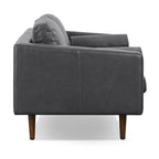 Canapé d'appartement Poly & Bark Napa 72 - Cuir véritable italien pleine fleur