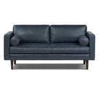 Canapé d'appartement Poly & Bark Napa 72 - Cuir véritable italien pleine fleur