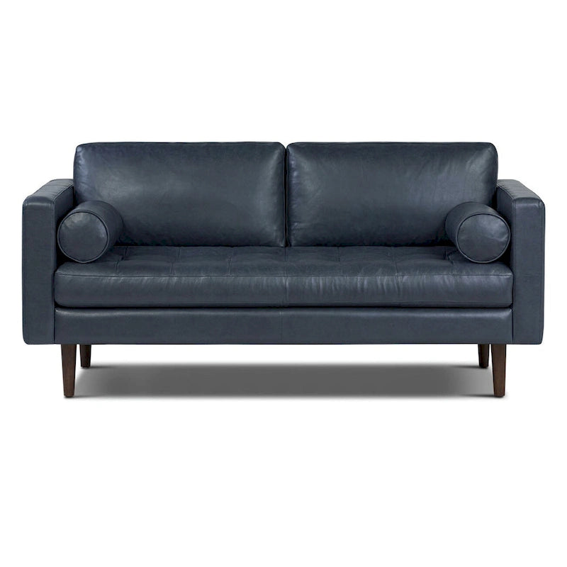 Canapé d'appartement Poly & Bark Napa 72 - Cuir véritable italien pleine fleur