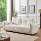 Canapé 90 confortable avec 2 coussins et 2 coussins boules