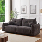 Canapé 90 confortable avec 2 coussins et 2 coussins boules