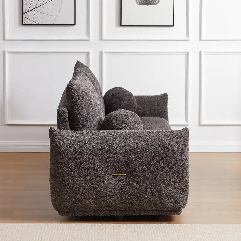 Canapé 90 confortable avec 2 coussins et 2 coussins boules