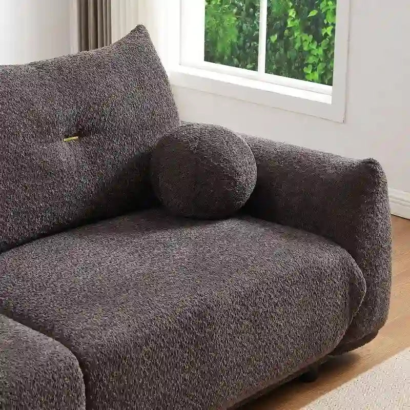 Canapé 90 confortable avec 2 coussins et 2 coussins boules