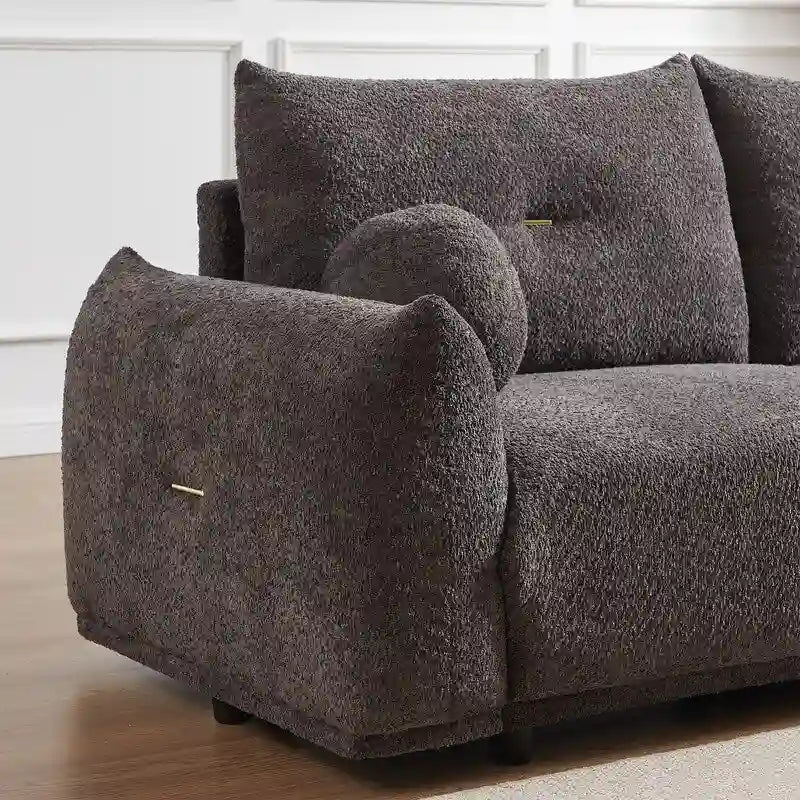 Canapé 90 confortable avec 2 coussins et 2 coussins boules
