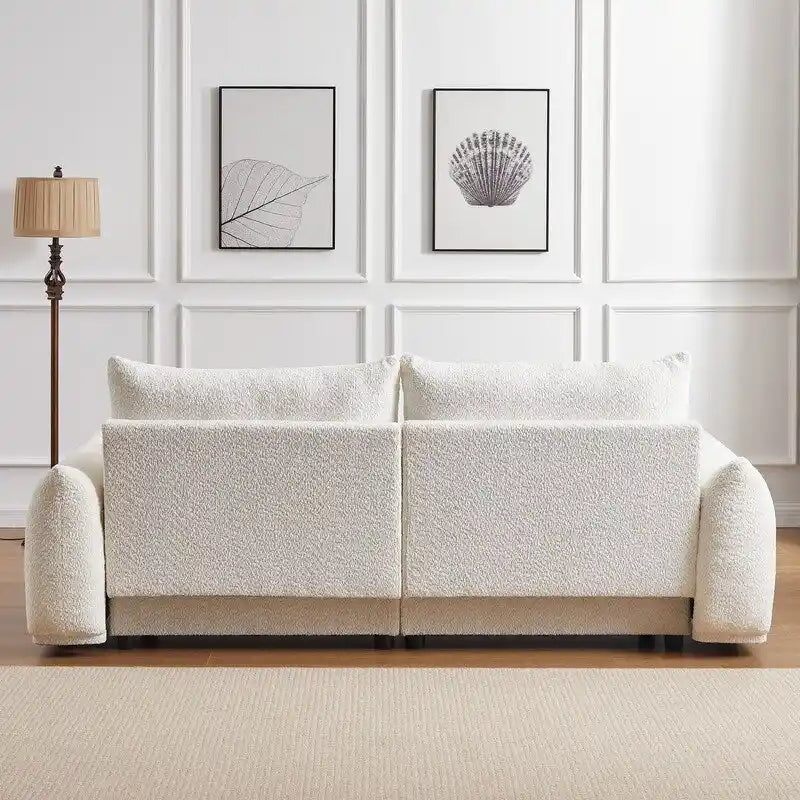 Canapé 90 confortable avec 2 coussins et 2 coussins boules