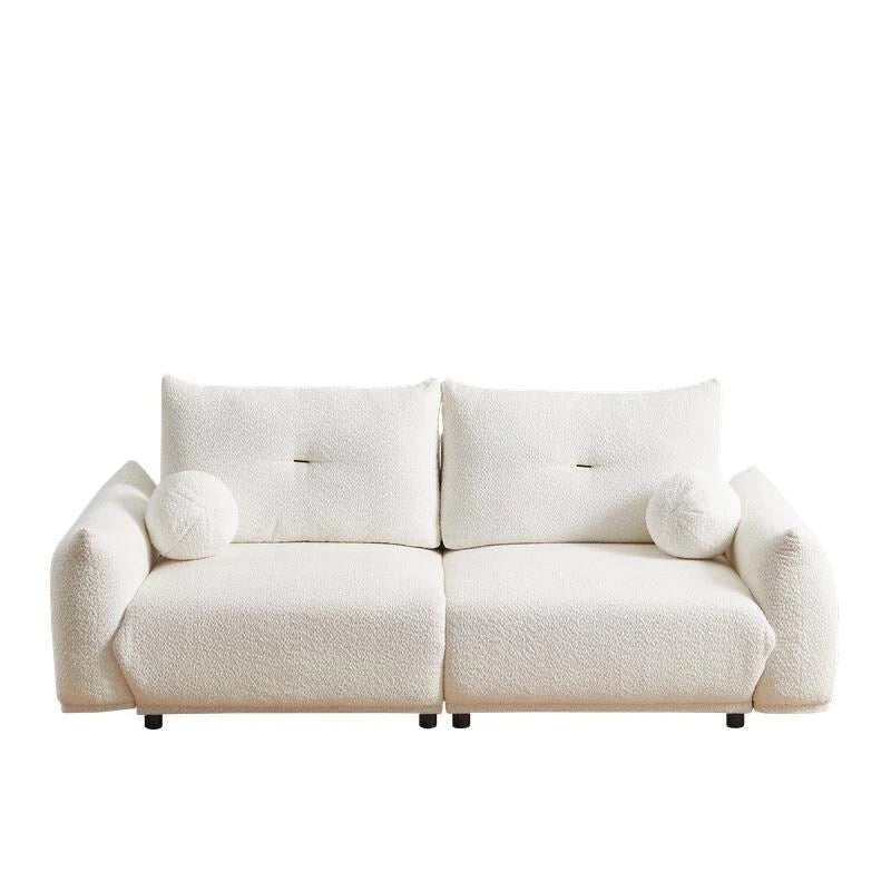 Canapé 90 confortable avec 2 coussins et 2 coussins boules