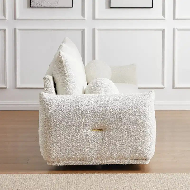 Canapé 90 confortable avec 2 coussins et 2 coussins boules
