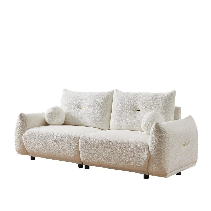Canapé 90 confortable avec 2 coussins et 2 coussins boules