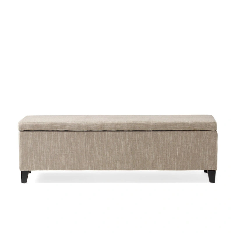 Banc de rangement capitonné pour chambre à coucher, salon ou entrée