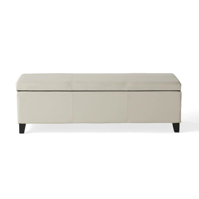 Banc de rangement capitonné pour chambre à coucher, salon ou entrée