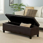Banc de rangement capitonné pour chambre à coucher, salon ou entrée