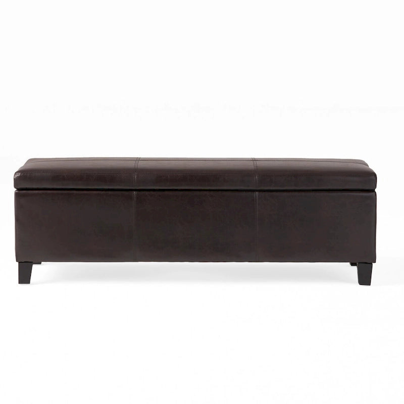 Banc de rangement capitonné pour chambre à coucher, salon ou entrée