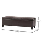 Banc de rangement capitonné pour chambre à coucher, salon ou entrée