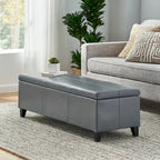 Banc de rangement capitonné pour chambre à coucher, salon ou entrée