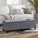 Banc de rangement capitonné pour chambre à coucher, salon ou entrée