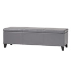 Banc de rangement capitonné pour chambre à coucher, salon ou entrée
