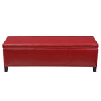 Banc de rangement capitonné pour chambre à coucher, salon ou entrée